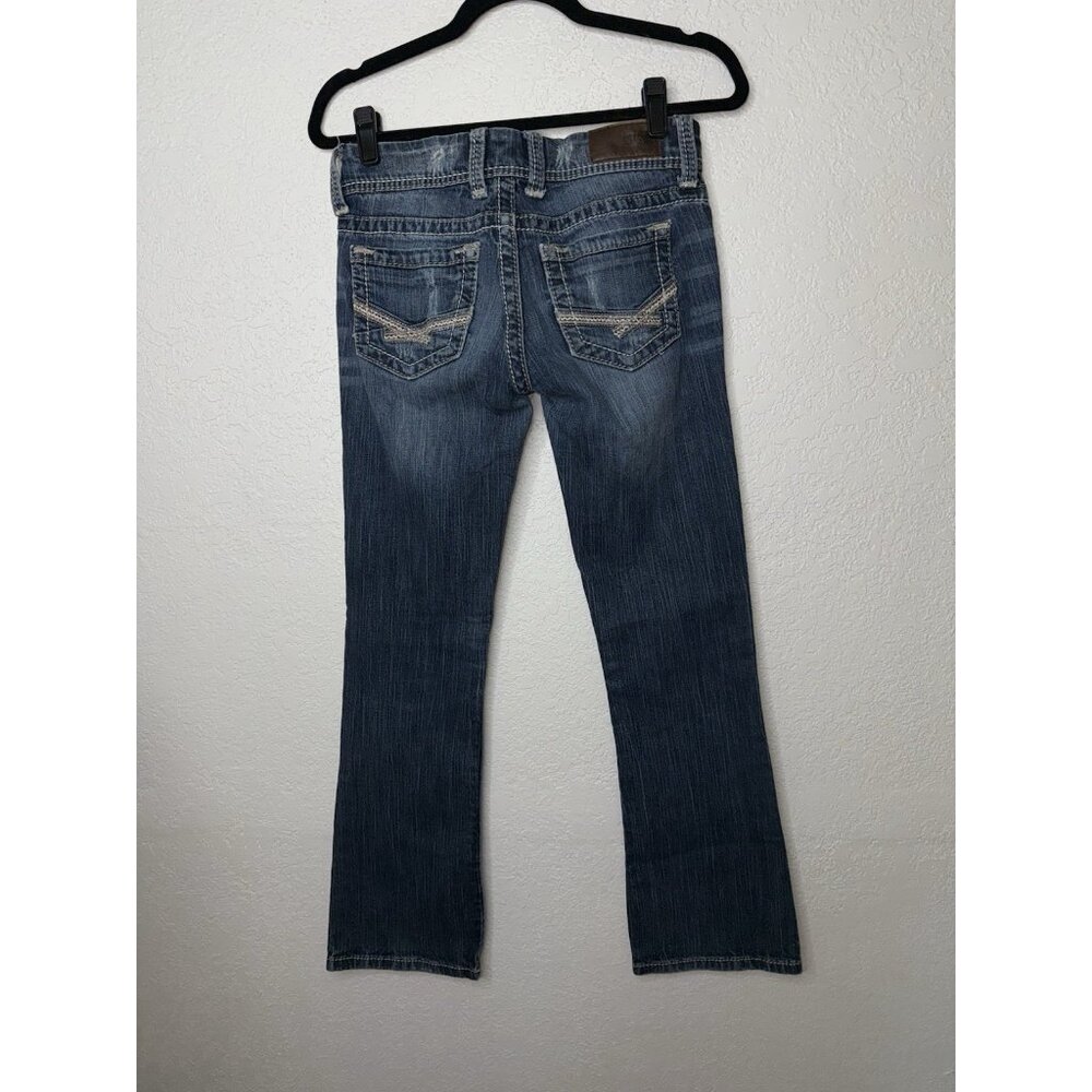 BKE Women’s Stella  Denim Boot Cut Jeans Size 26R  (26 x 31 1/2) Low Rise Y1 - Picture 4 of 7